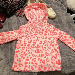 Kids fleece hooded shirt